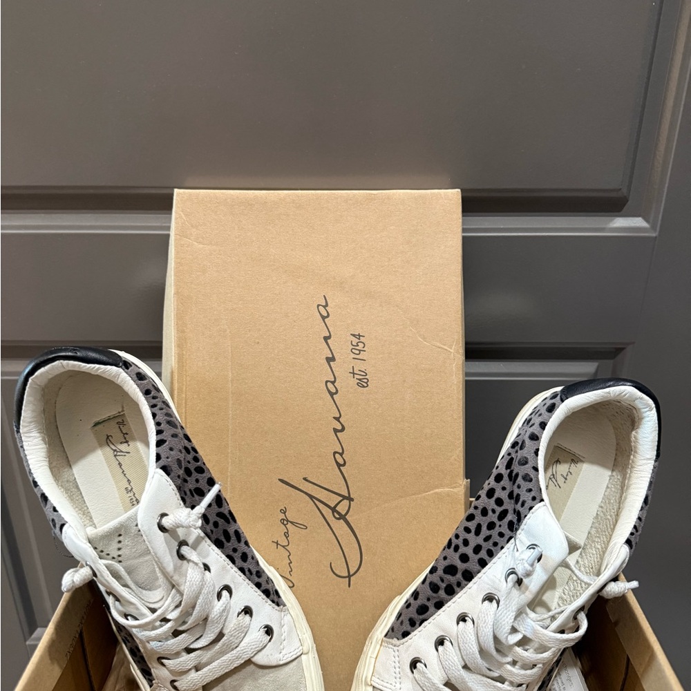 Vintage Havana White and Black Sneakers